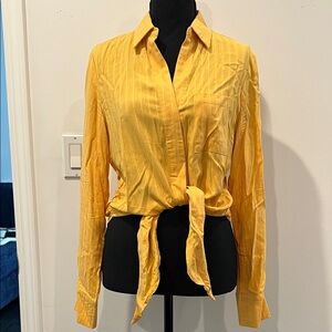 Lulus tie-front blouse